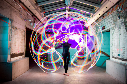 LED Hula Hoop Act